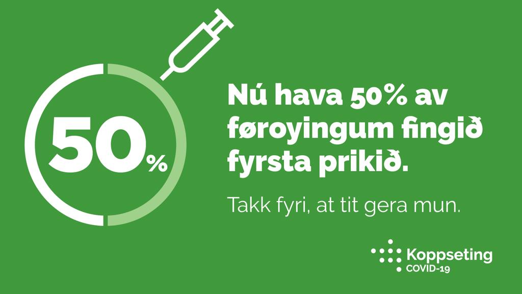 50% koppsett – hálvur teinur rógvin