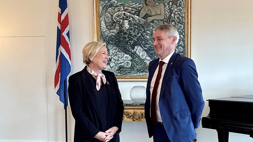 Landsstýrismaðurin hitt íslendska forsetan