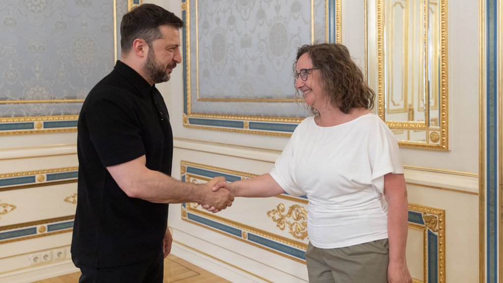Stenberg hitt Zelenskyy í Kyiv