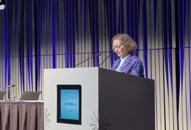 Sirið Stenberg, landsstýriskvinna, luttikið á Arctic Circle Assembly 2025