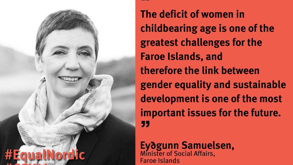 Eyðgunn Samuelsen, Minister of Gender Equality takes part at The UN Commission on the Status of Women (CSW) in New York
