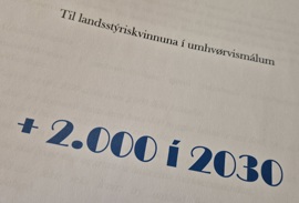 Ferð á bústaðarbygging: Tilmæli um 2.000 nýggjar bústaðir innan 2031