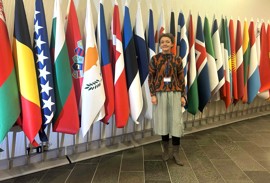 Súsanna Bertholdsen á ársfundi hjá WHO í Keypmannahavn