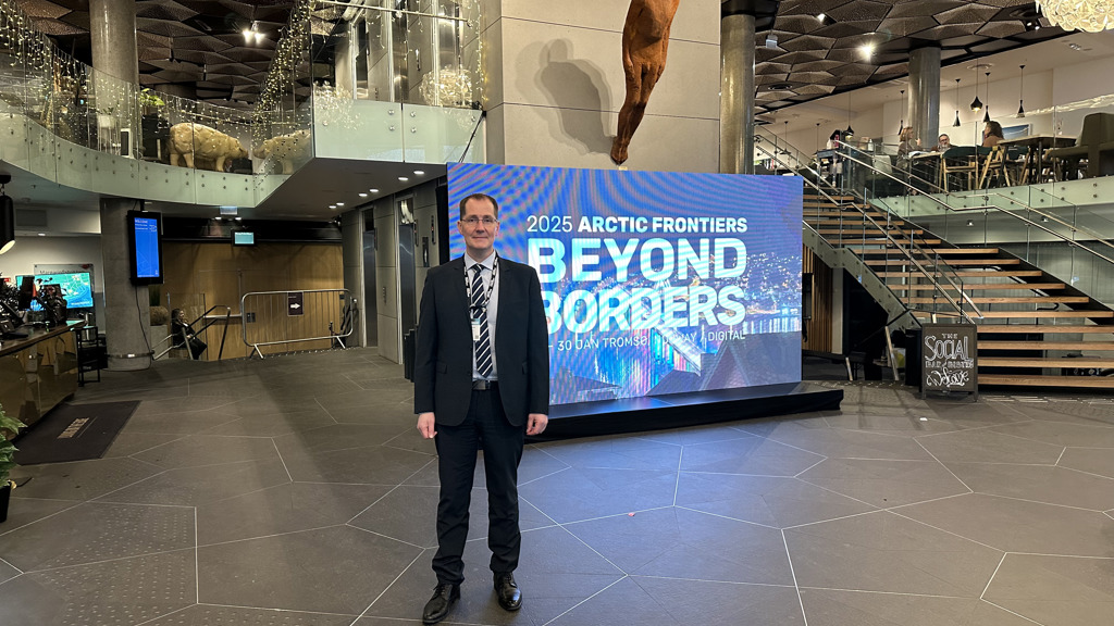 Dennis Holm, landsstýrismaður, á Arctic Frontiers