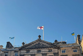 Merkið veittraði í Edinburgh